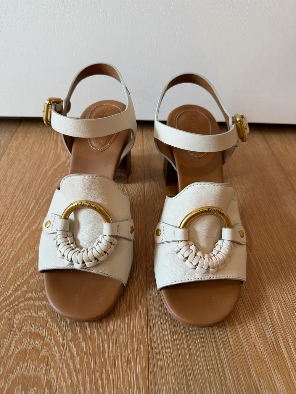 See by Chloe • Hana Leather Ankle Strap Sandal